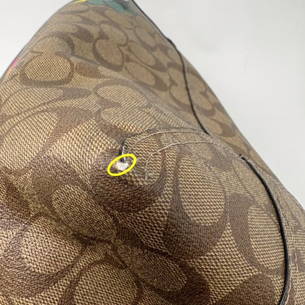 Coach City Women's Tote in Signature Canvas with Vintage Rose Print - Picture 4 of 6